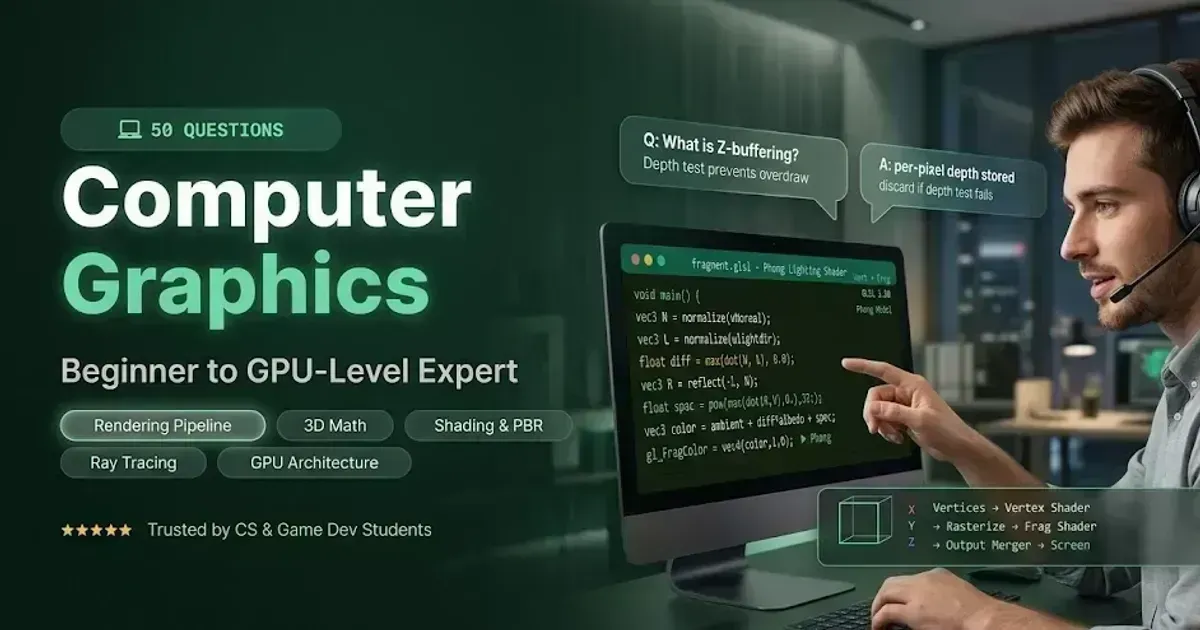 Top 50 Computer Graphics Interview Questions banner