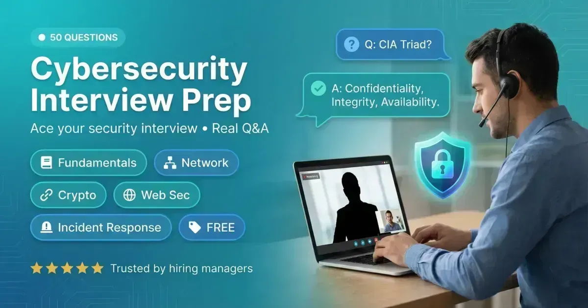 Top 50 Cybersecurity Interview Questions banner