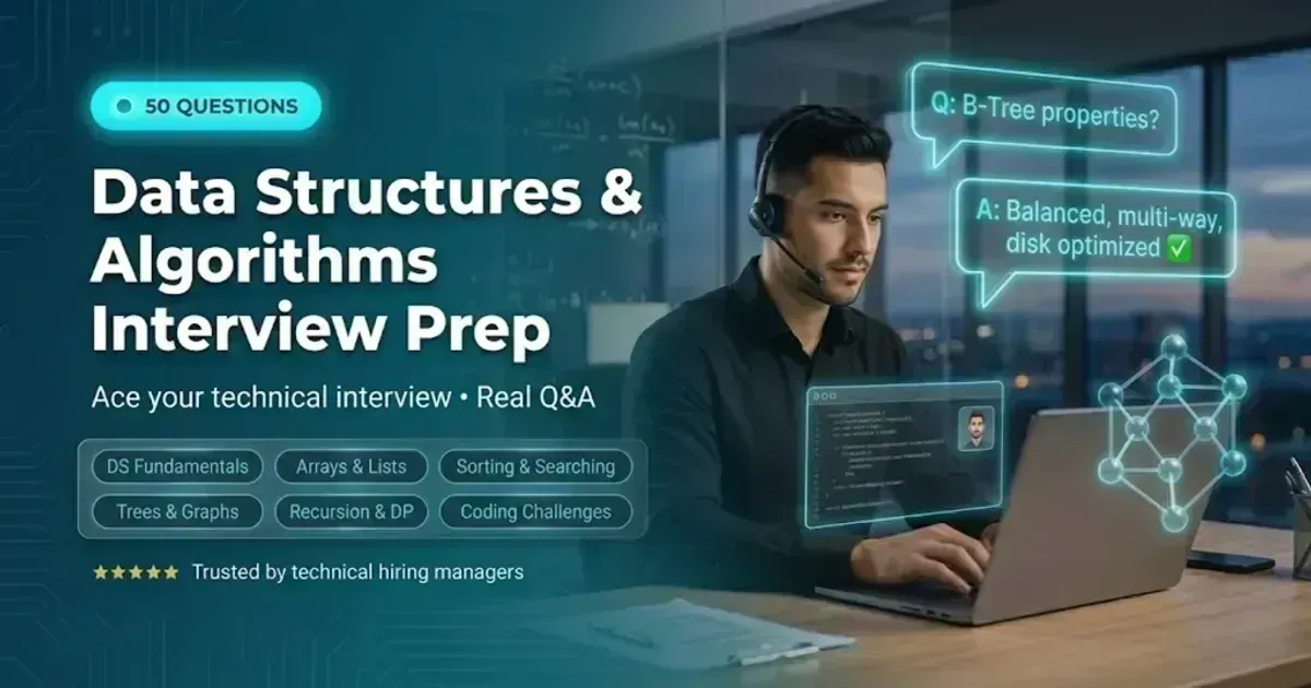 Top 50 DSA Interview Questions banner