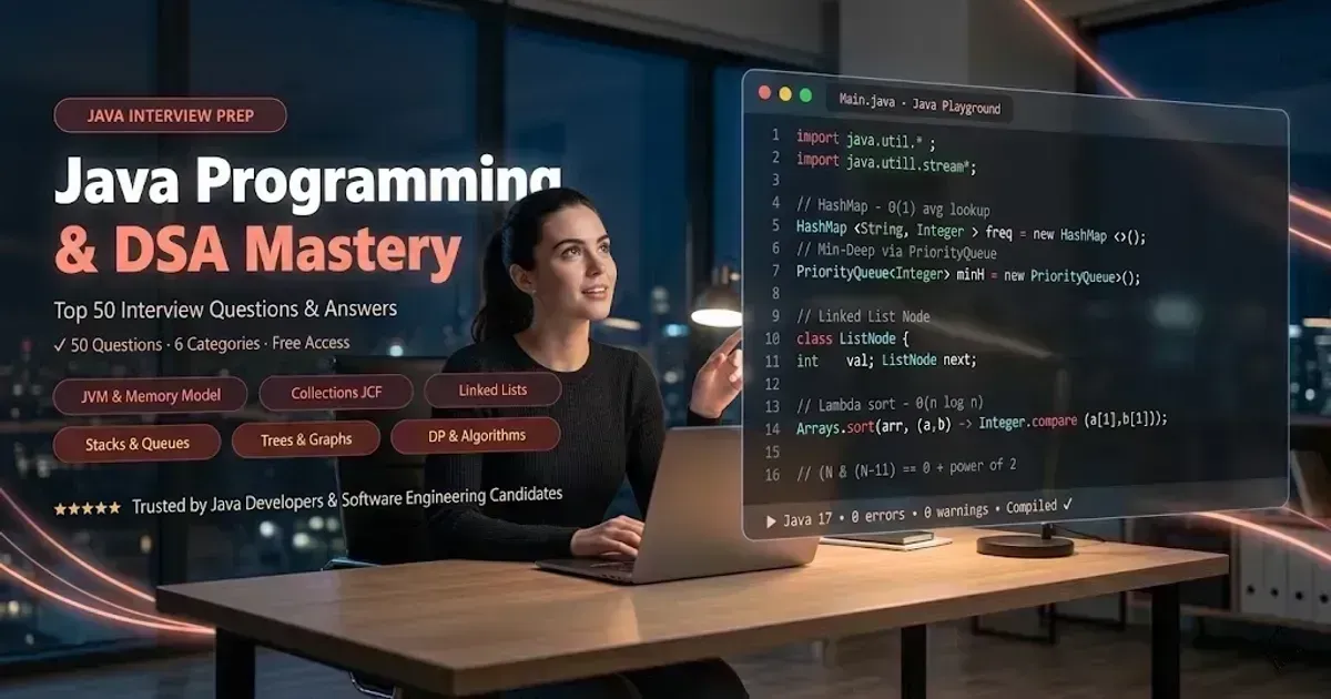 Top 50 Java Interview Questions banner