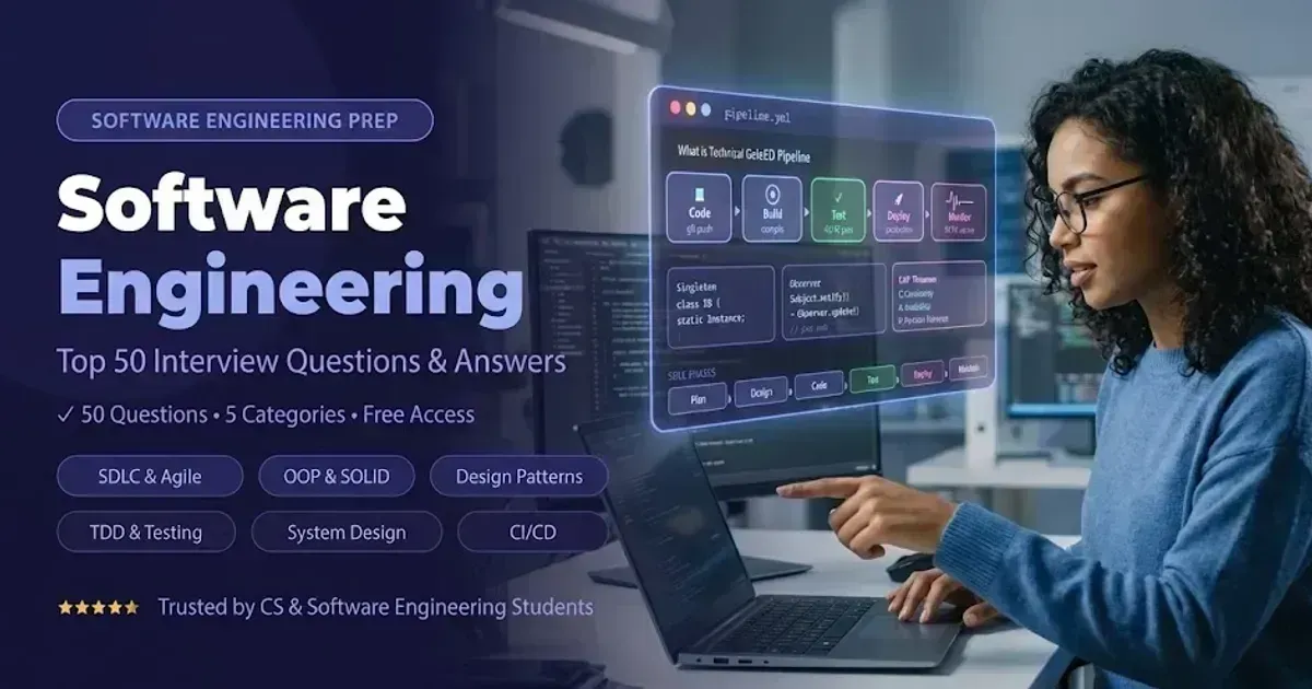 Top 50 Software Engineering Q&A: Design Patterns (2026) banner