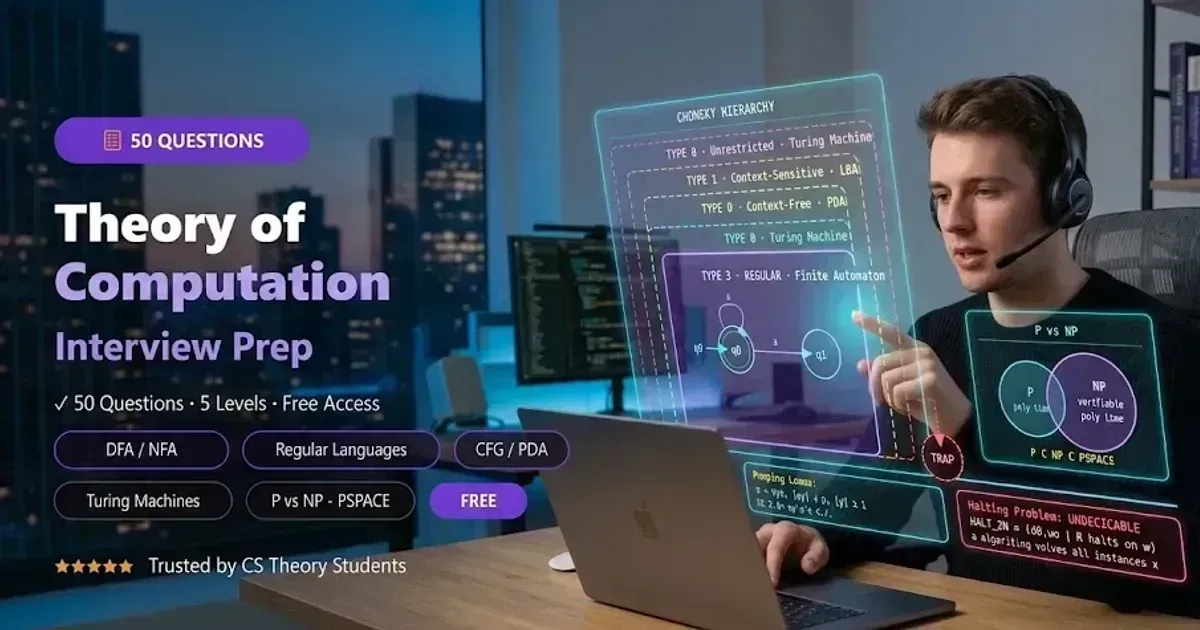 Top 50 Theory of Computation Interview Questions banner
