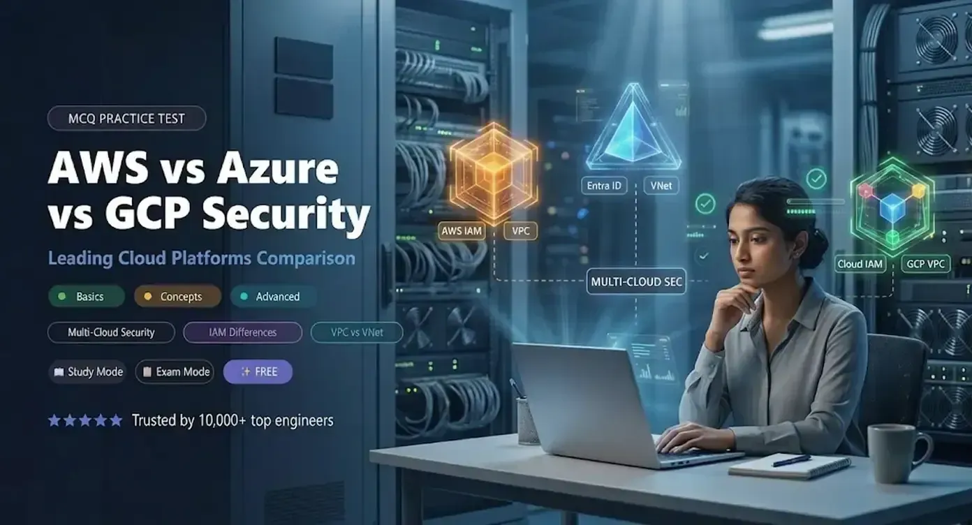 AWS vs Azure vs Google Cloud Platform MCQ Practice Tests banner