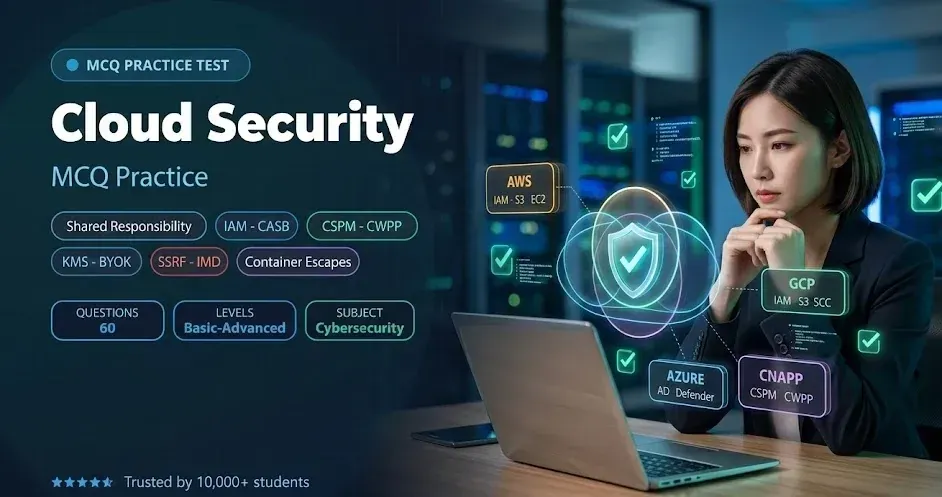 Cloud Security MCQ Practice Tests banner
