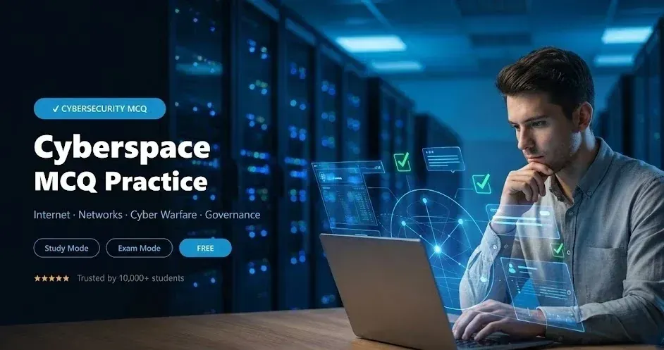 Cyberspace MCQ Practice Tests banner