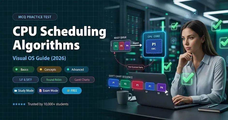 CPU Scheduling Algorithms OS MCQs banner