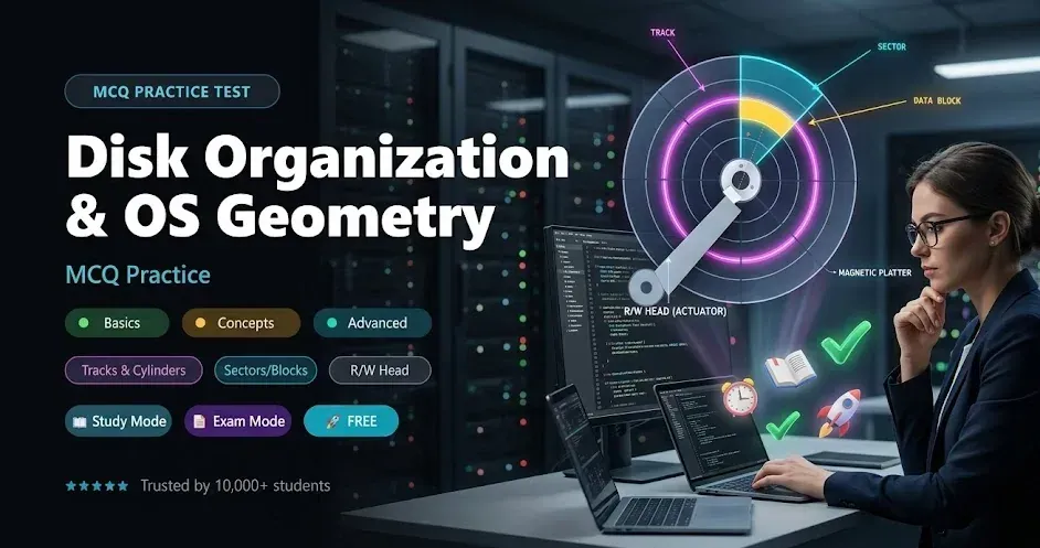 Disk Organization OS MCQs banner