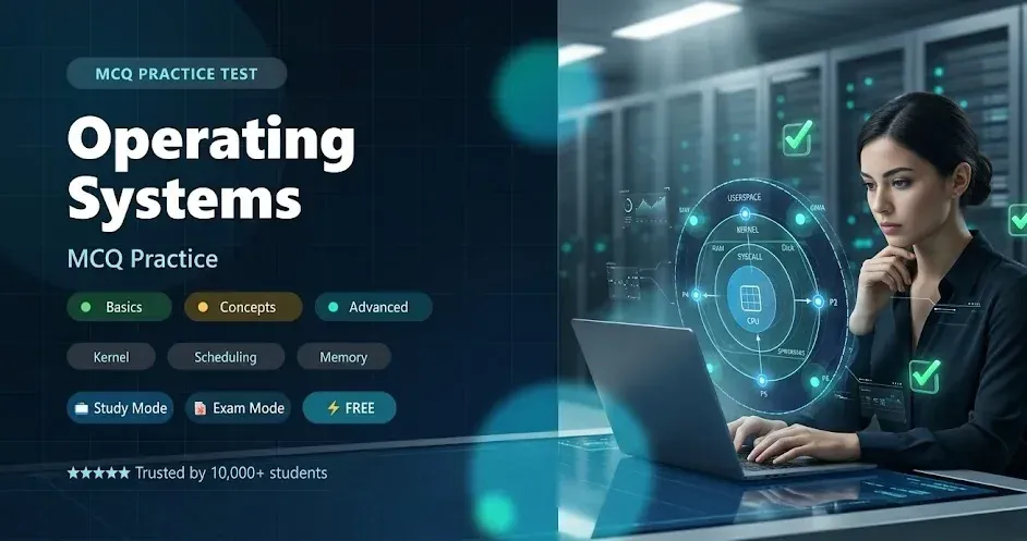 Operating Systems MCQ Practice Tests banner